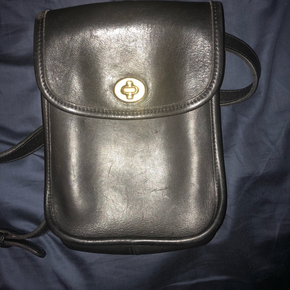 VINTAGE! Coach Legacy Scooter Bag Black 9978
